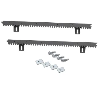 Gear Rack | Sliding Gate Hardware | Nylon Coated with Steel Core Gear Rack, Strong and Quiet - (1m Pack  - 2 x 50 CM)